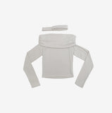 Rish Off-Shirring T-Shirt (Muffler Set)