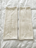Bael brushed bootcut ribbed string leg warmers