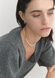 Noailles Silver (C) White Pearl 2WAY Necklace