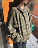 Jack Camo Two-Way String Hood Bomber Jacket