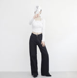 Maris Back Button Strap Pants