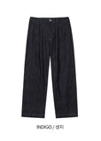 Lotz Pintuck Denim Wide Pants