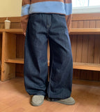 Kimoe Nonfade Balloon Wide Denim Pants