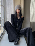 Hard vintage washed cargo denim pants