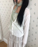 Bunch Flower Lace Scarf