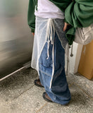 Laurent Flower Layered Wrap Skirt