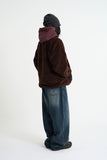 Retro deep pile fleece jacket