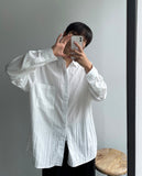 Bohemian pleated shirt