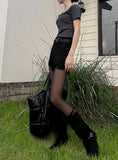 Damage cotton short pt