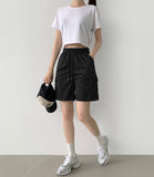 Cargo Pocket Bermuda Training Shorts