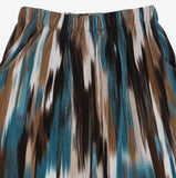 Nuan Color Matching Pattern Pants