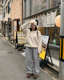 Polmin Mix Color Round Wool Knit