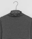 Novet Stripe Frill Half Polar Tee