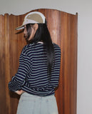 Ratto Stripe Color Matching Long Sleeve Sweatshirt