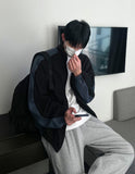 Lewis wide banding jogger pants