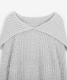 Rutenve Hairy Boucle Collar Knit