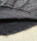 Tiamang Rose Jacquard Banding Flare Skirt