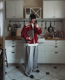 Nouz Pintuck Belted Balloon Sweatpants