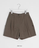 Yuuhi Roll-up Button Short Cotton Pants