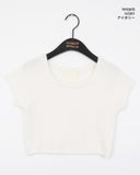 Bren cap sleeved cropped short-sleeved knit