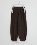 Byubyuen Flower Fleece Jogger Brushed Pants