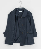 Yukomi Three Quarter Button Nylon Double Jacket