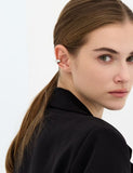 Plump Twist Silver Ear Cuff