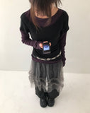 Savon Tulle Skirt Layered Brushed Skirt Pants