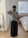 Renter Belt Denim Wide Pants