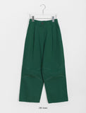 [BAONHAUS] Nteto stitch cotton pin tuck banding pants