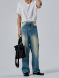 Real point brush denim