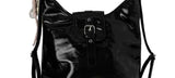 Tian Three-Way Buckle Leather Backpack