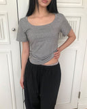 Moent 3-Neck Short Sleeve T-Shirt