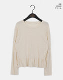 Shihol Dot Frill Layered Long Sleeve T-Shirt