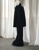 Take Pleats Tiered Frill Bootcut Pants