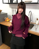 Ste V-neck loose knit