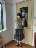 [unisex] Tamod Summer Banding Pintuck Bermuda Pants
