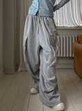 Hack Wide Big Pocket Sweat Cargo Pants