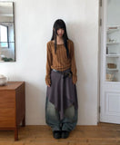 Enon Brush Wide Denim Pants