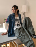 Nickel Pigment Cut Nylon Pants