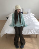 Tmo Corduroy Brushed Wide Straight Pants