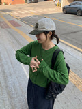 Lacuna Color Round Knit Cardigan