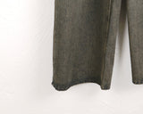 Fail Hip Lettering Washing Denim Long Wide Pants