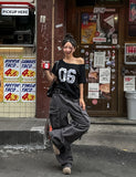 Number 6 Off Shoulder Raglan Short Sleeve