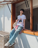 Bard Brush Washed Denim Pants