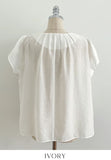 Sally Pintuck Pearl Button Tulip Blouse