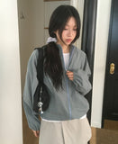 Succo Check Two-Way Cotton Hood Zip Up