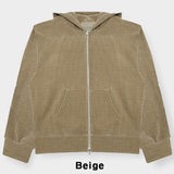 Robbins Velvet Corduroy Hooded Zip-Up