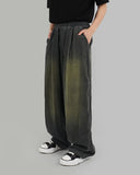 Two tone washed corduroy pants