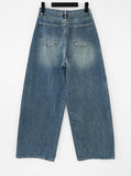 Monck washed wide denim